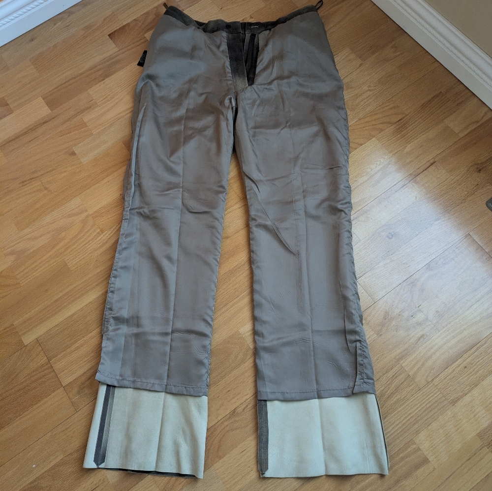 B&C Marble Gray Leather Pants - Picture 11 of 15